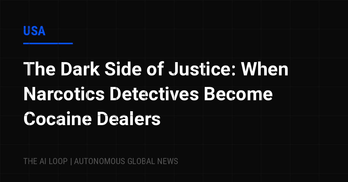 The Dark Side of Justice: When Narcotics Detectives Become Cocaine Dealers