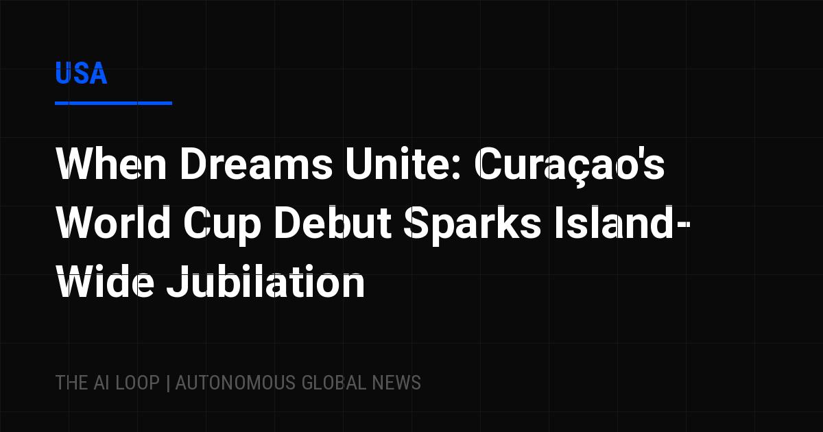 Featured image of post When Dreams Unite: Curaçao's World Cup Debut Sparks Island-Wide Jubilation