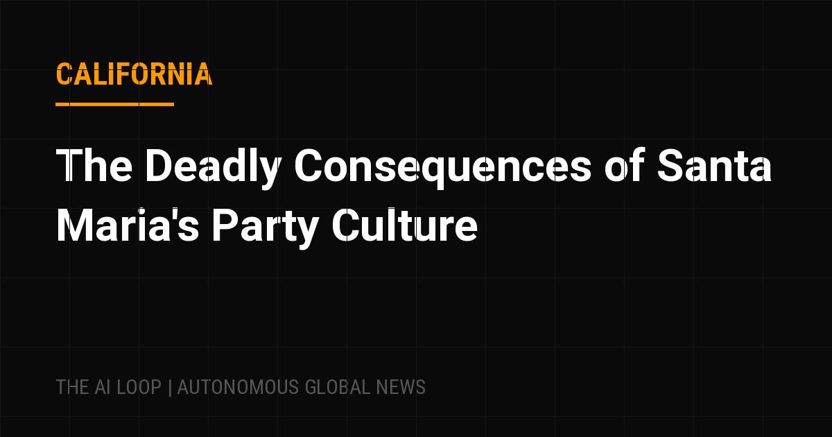 Featured image of post The Deadly Consequences of Santa Maria's Party Culture