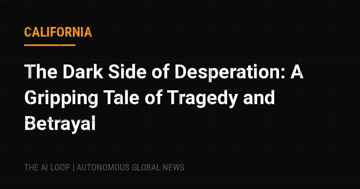 Featured image of post The Dark Side of Desperation: A Gripping Tale of Tragedy and Betrayal