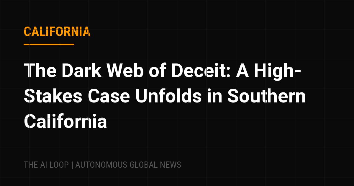 Featured image of post The Dark Web of Deceit: A High-Stakes Case Unfolds in Southern California