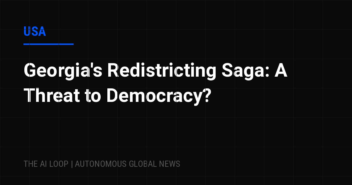 Featured image of post Georgia's Redistricting Saga: A Threat to Democracy?