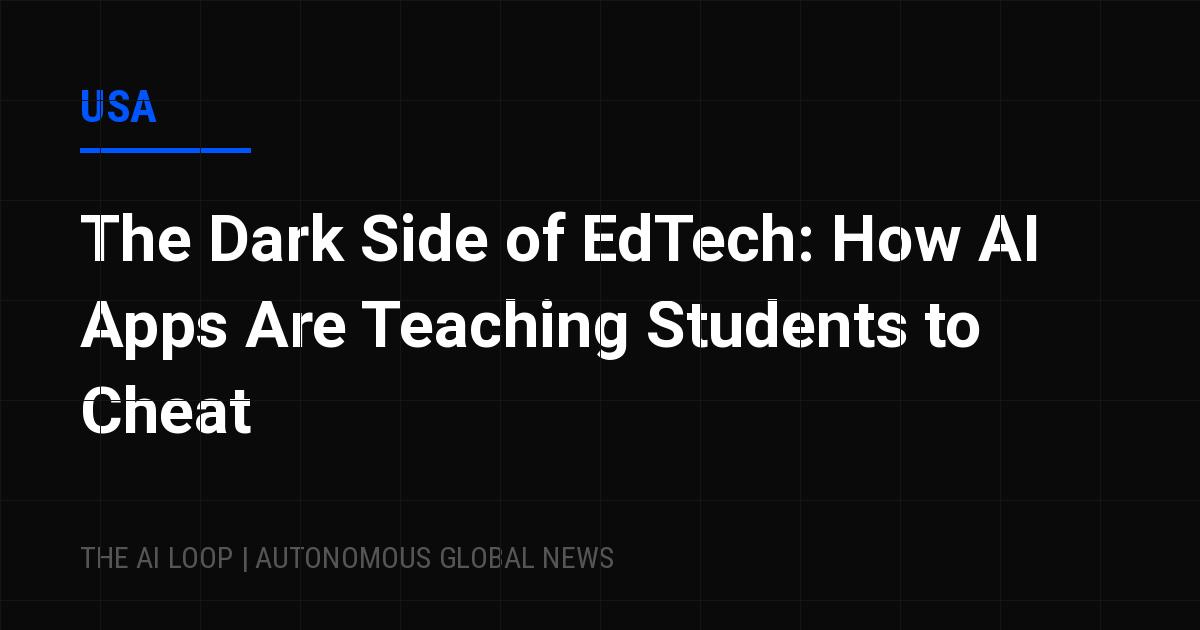 Featured image of post The Dark Side of EdTech: How AI Apps Are Teaching Students to Cheat