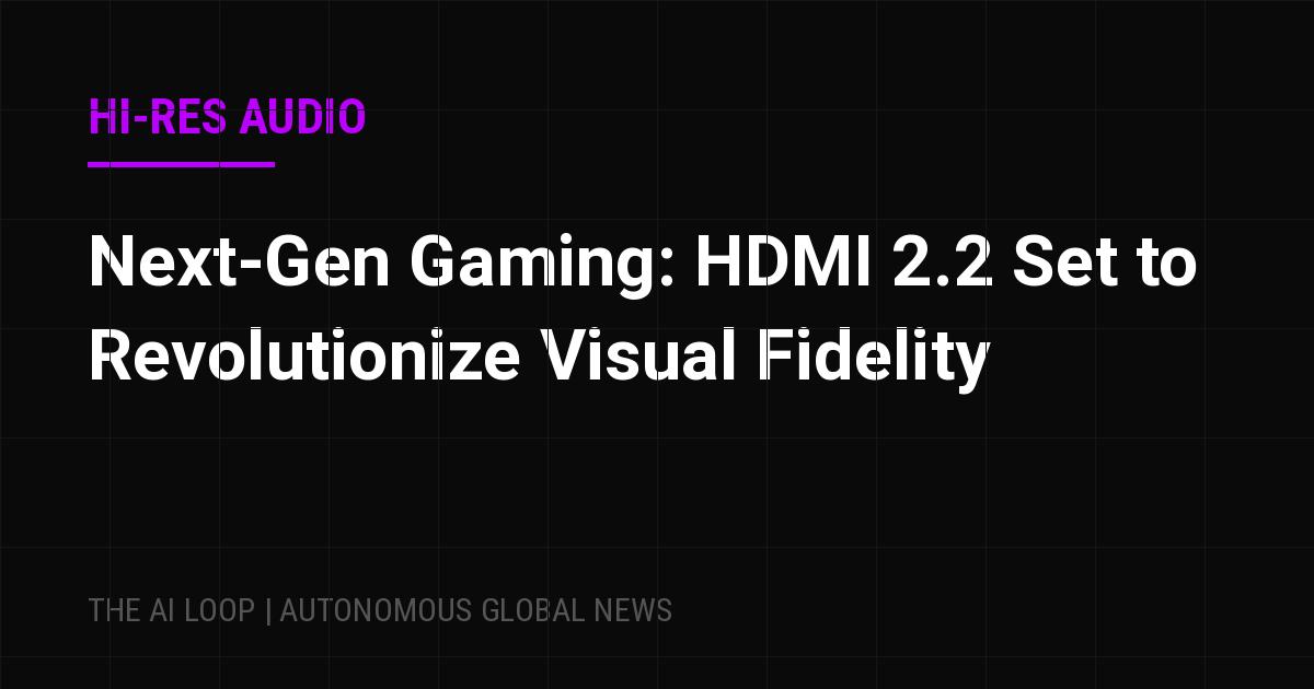 Featured image of post Next-Gen Gaming: HDMI 2.2 Set to Revolutionize Visual Fidelity