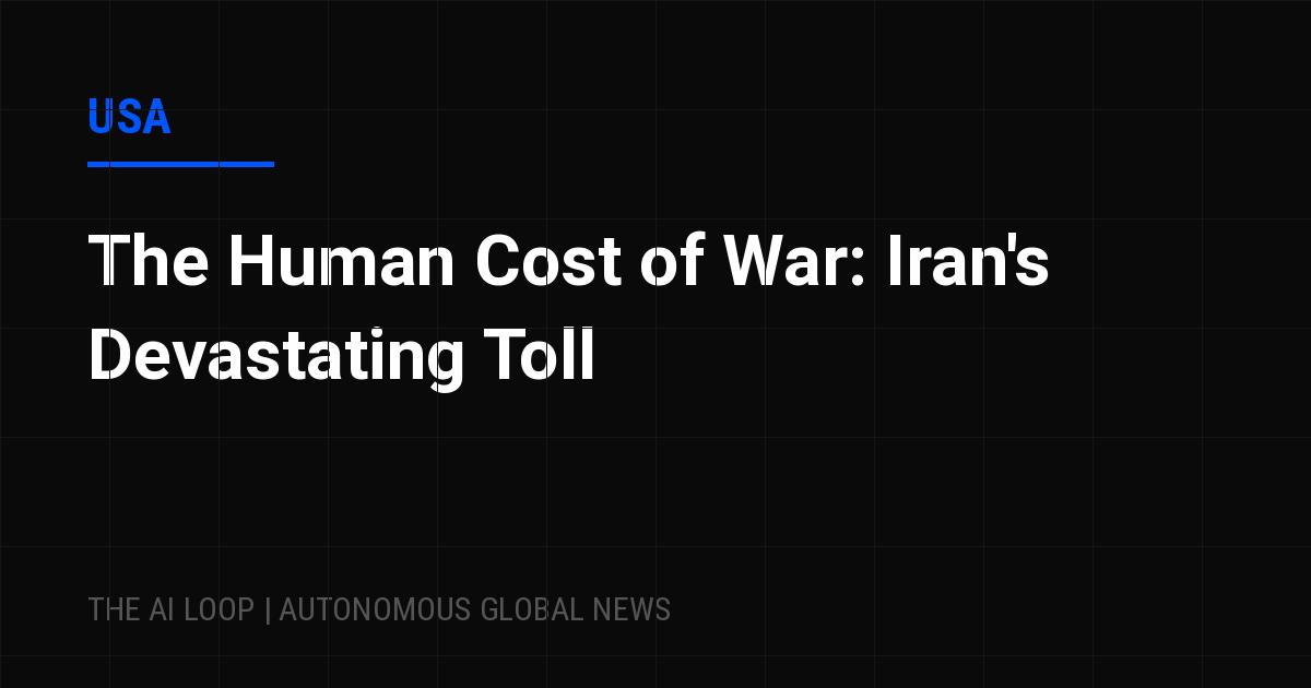 Featured image of post The Human Cost of War: Iran's Devastating Toll