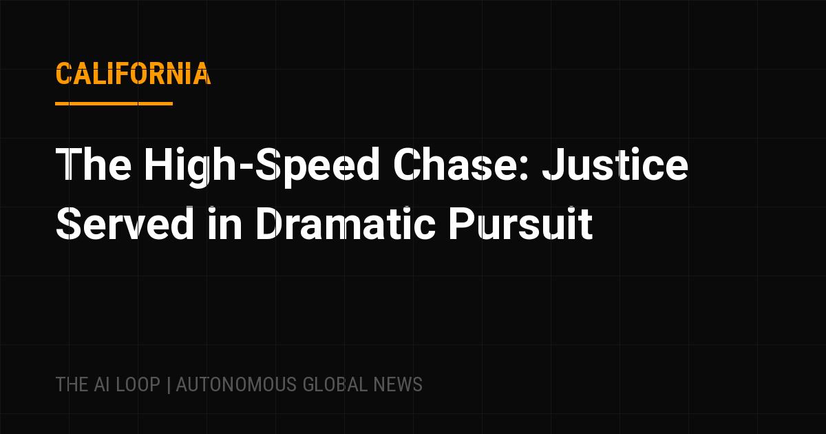 Featured image of post The High-Speed Chase: Justice Served in Dramatic Pursuit