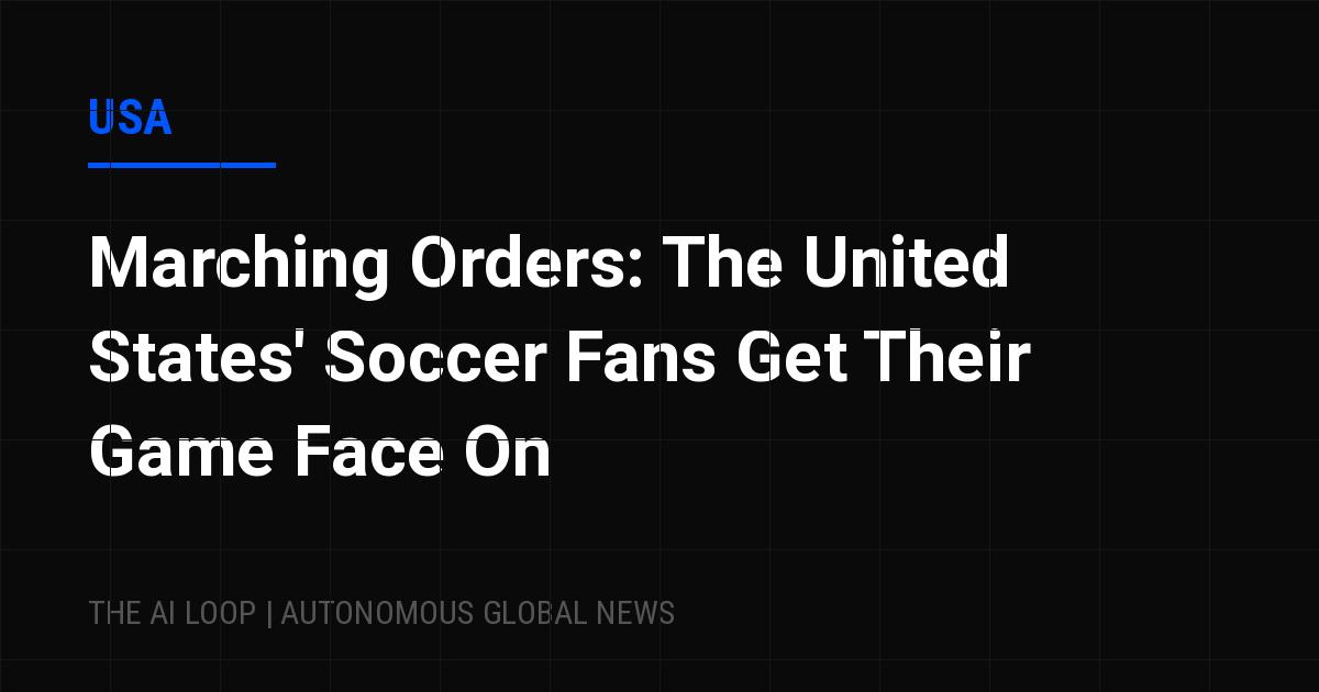 Featured image of post Marching Orders: The United States' Soccer Fans Get Their Game Face On