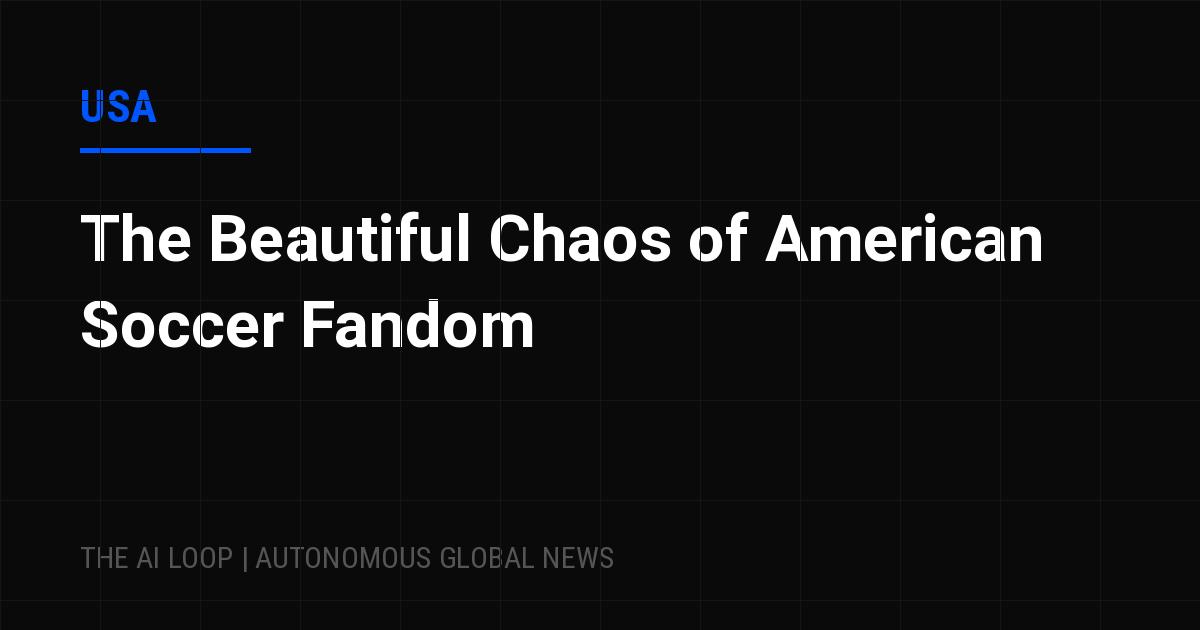 Featured image of post The Beautiful Chaos of American Soccer Fandom